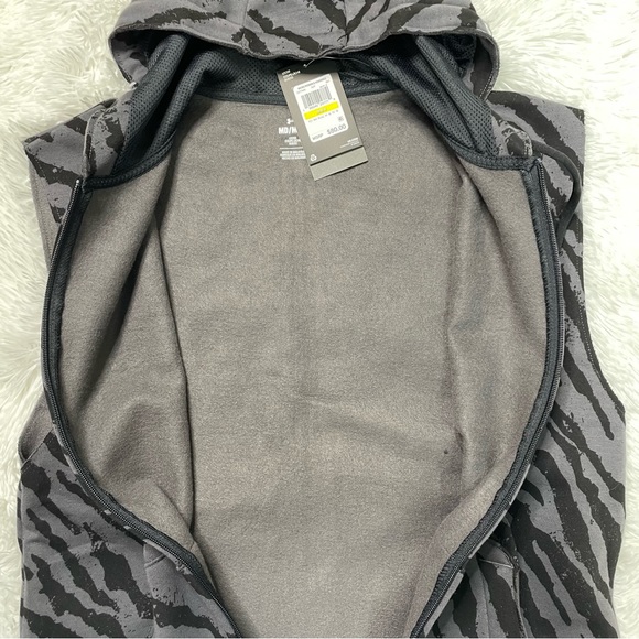 New Under Armour Project Rock Rival Fleece Sleeveless Printed Full-Zip Size Med - Picture 6 of 8